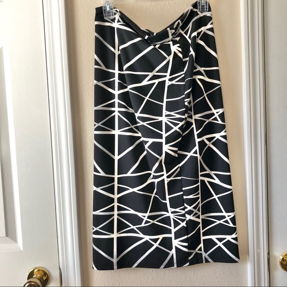 Pixley black and white striped pencil skirt - Picture 4 of 7